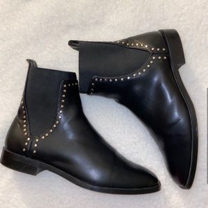 Zara Studded Black Boots